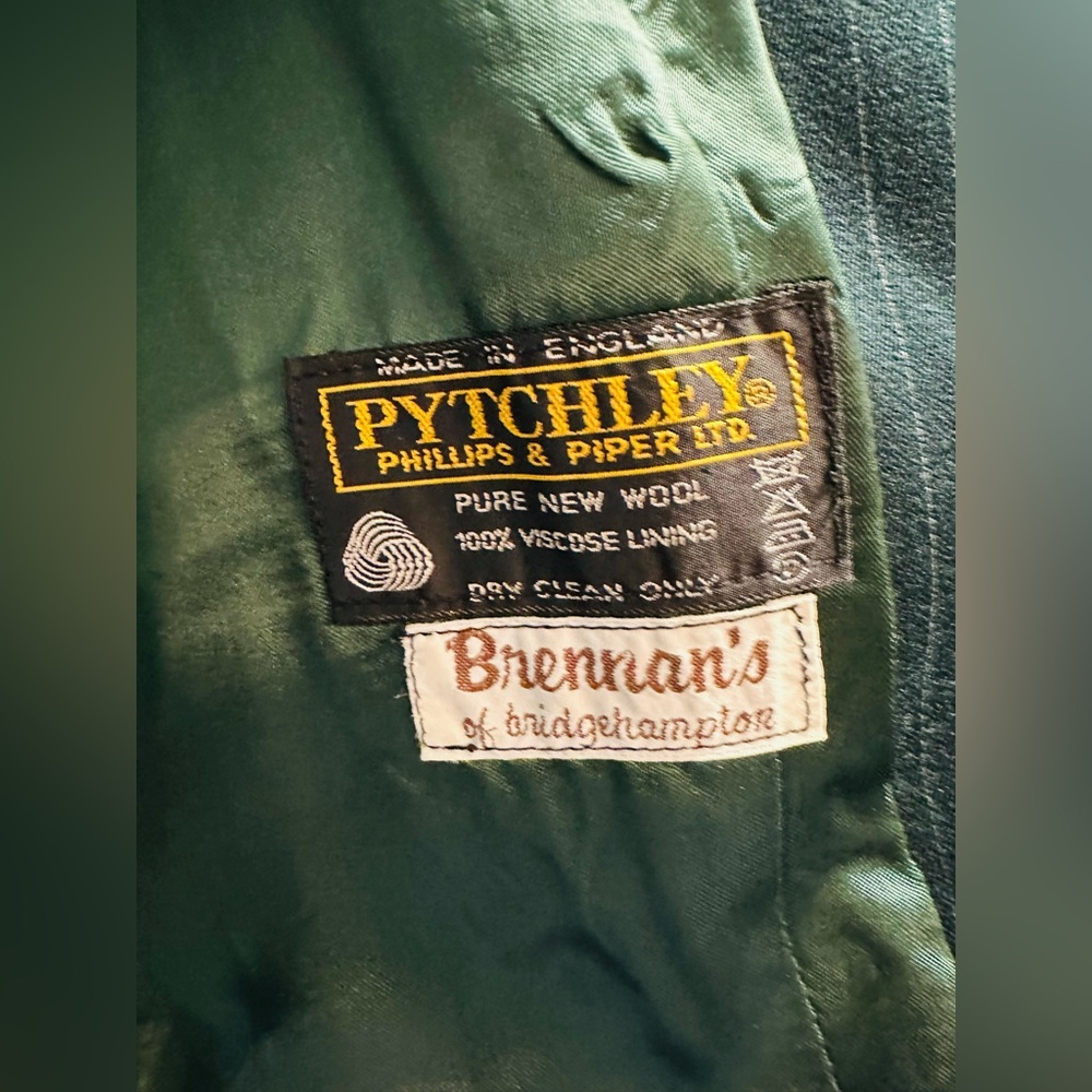 Pytchley, Phillips & Piper Ltd Vintage Green Wool Riding Jacket - Picture 3 of 8